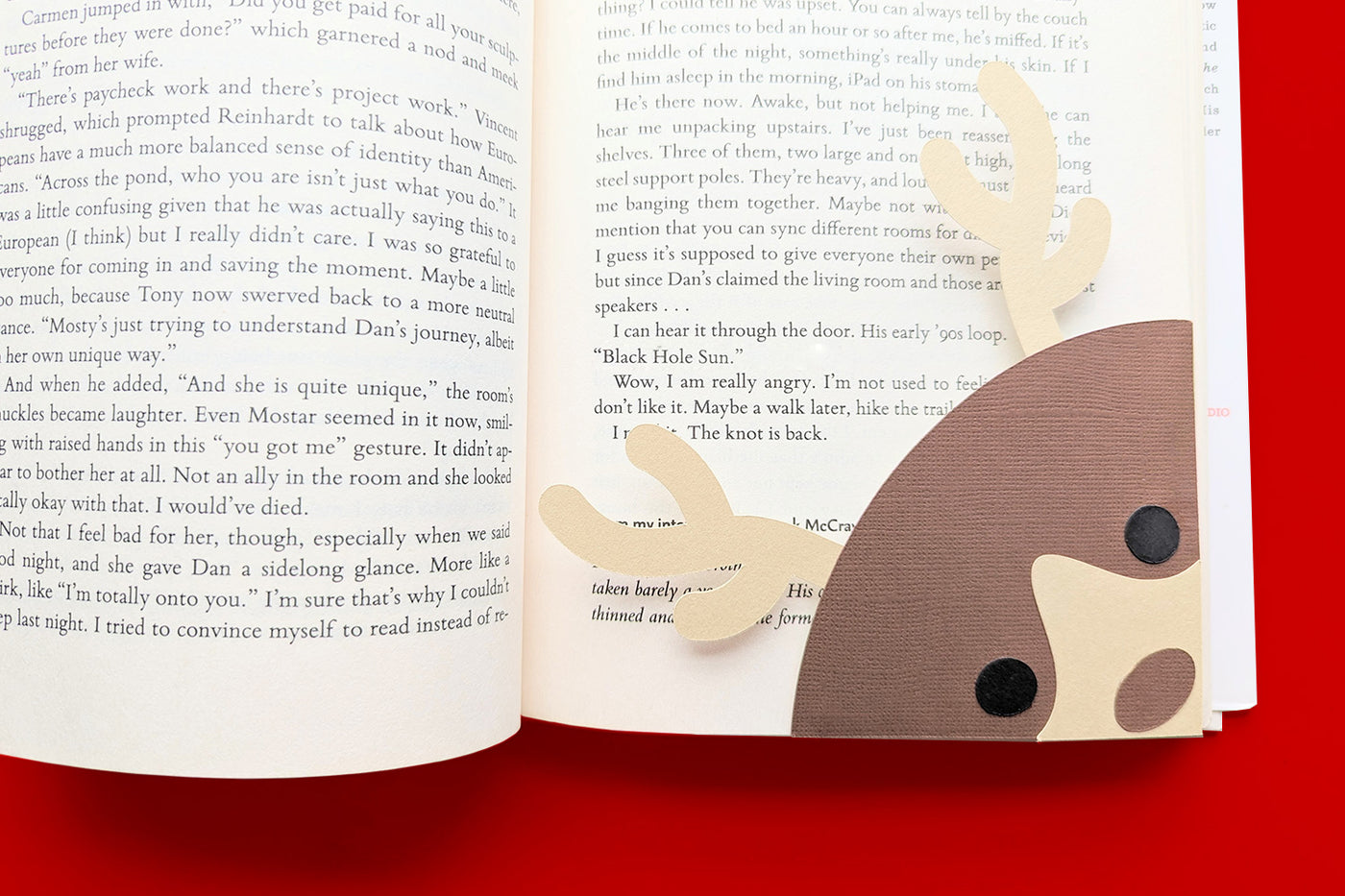 Reindeer Face Papercut Corner Bookmark SVG File