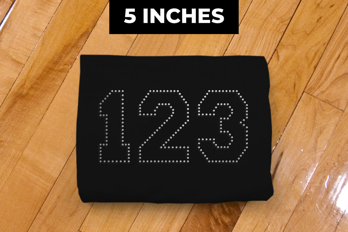 5 Inch Varsity Numbers and Punctuation SVG Rhinestone Template