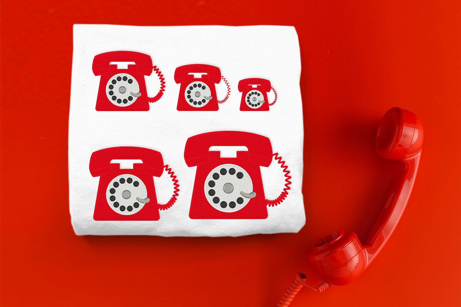 Rotary Phone Mini Embroidery File – Designed by Geeks
