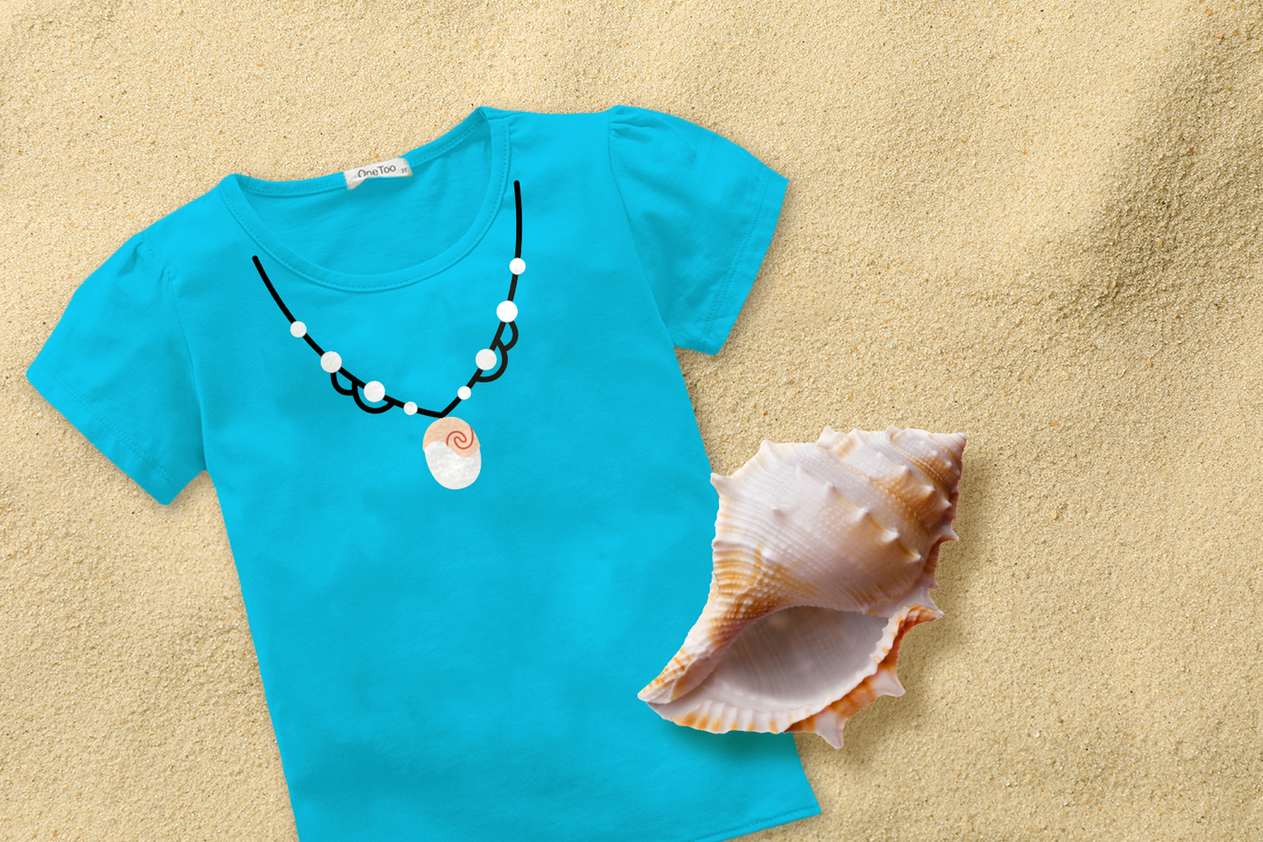 Tropical Island Shell Necklace SVG File