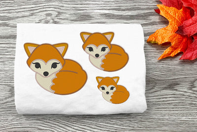 Sleeping Fox Mini Embroidery File