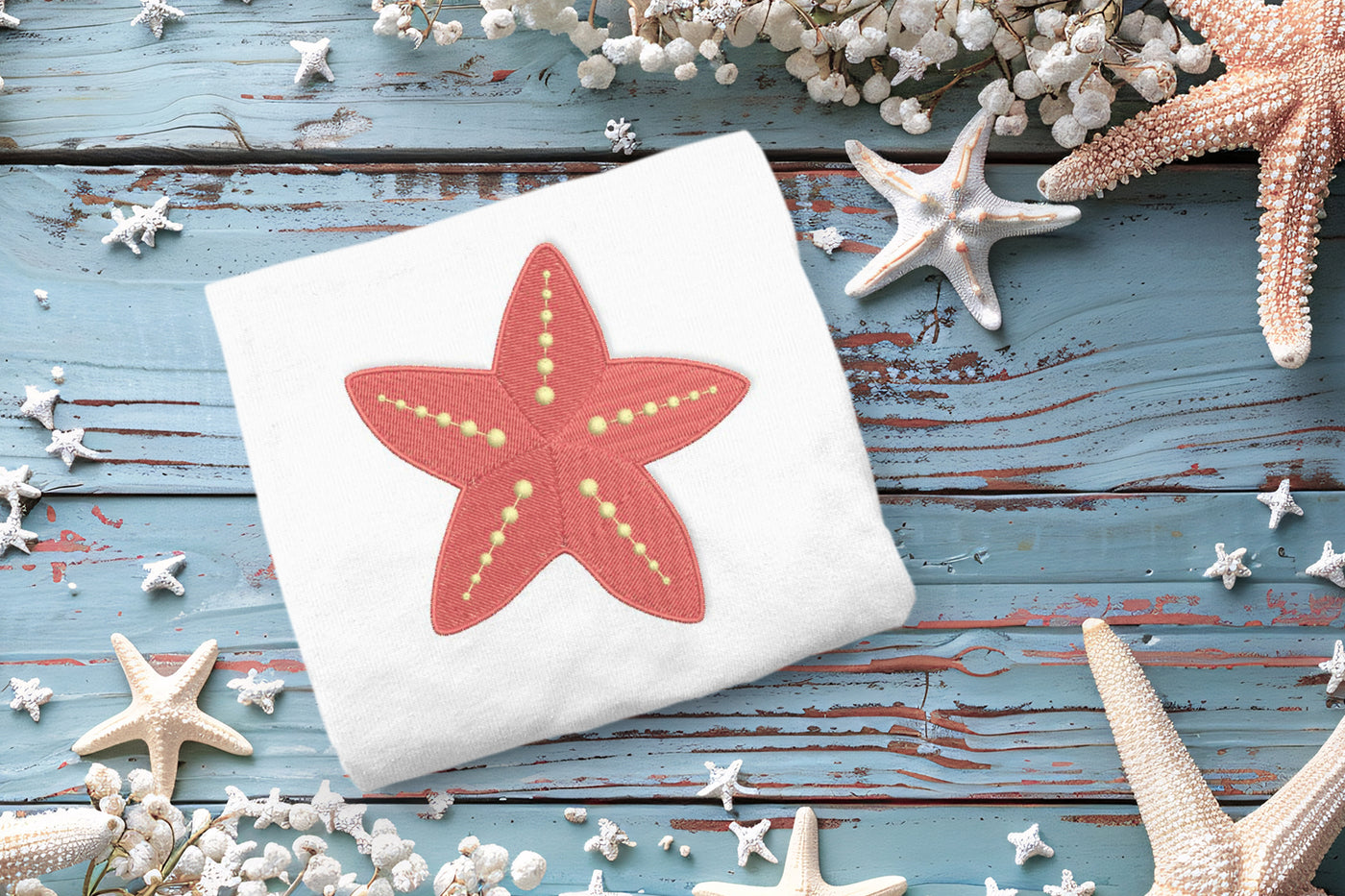 Starfish Mini Embroidery File