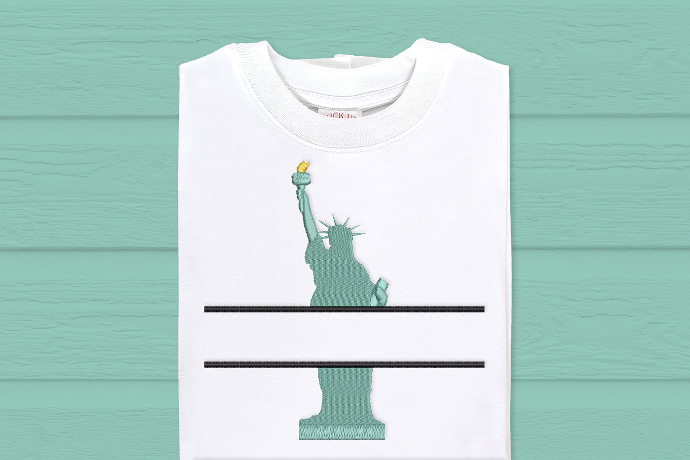Statue of Liberty Split Embroidery File