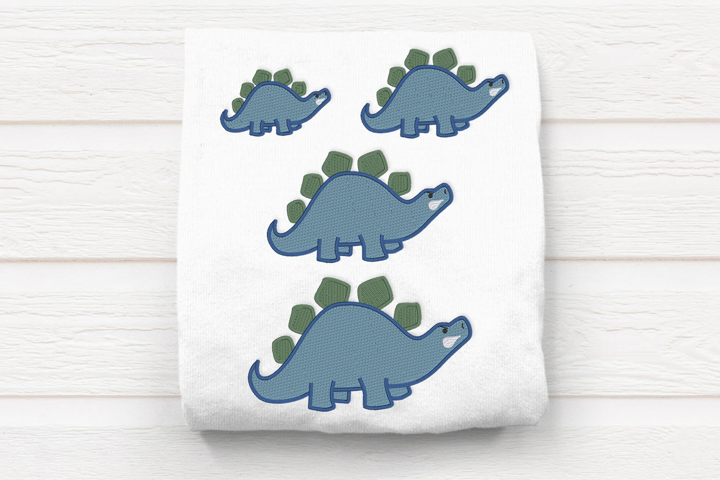 Stegosaurus Dinosaur Mini Embroidery