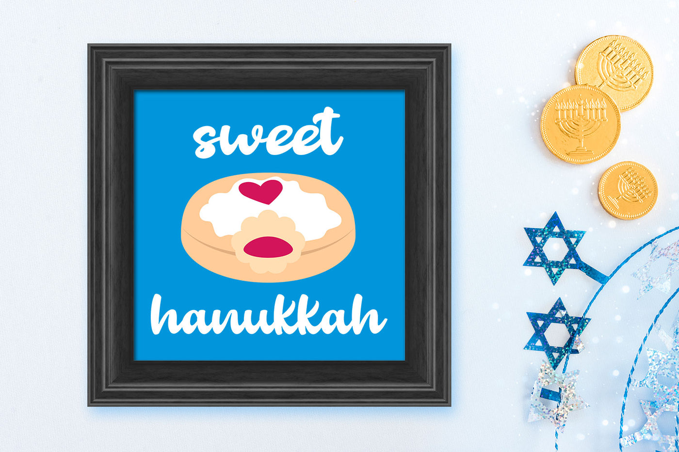 Sweet Hanukkah Sufganiyot Jelly Donut SVG File