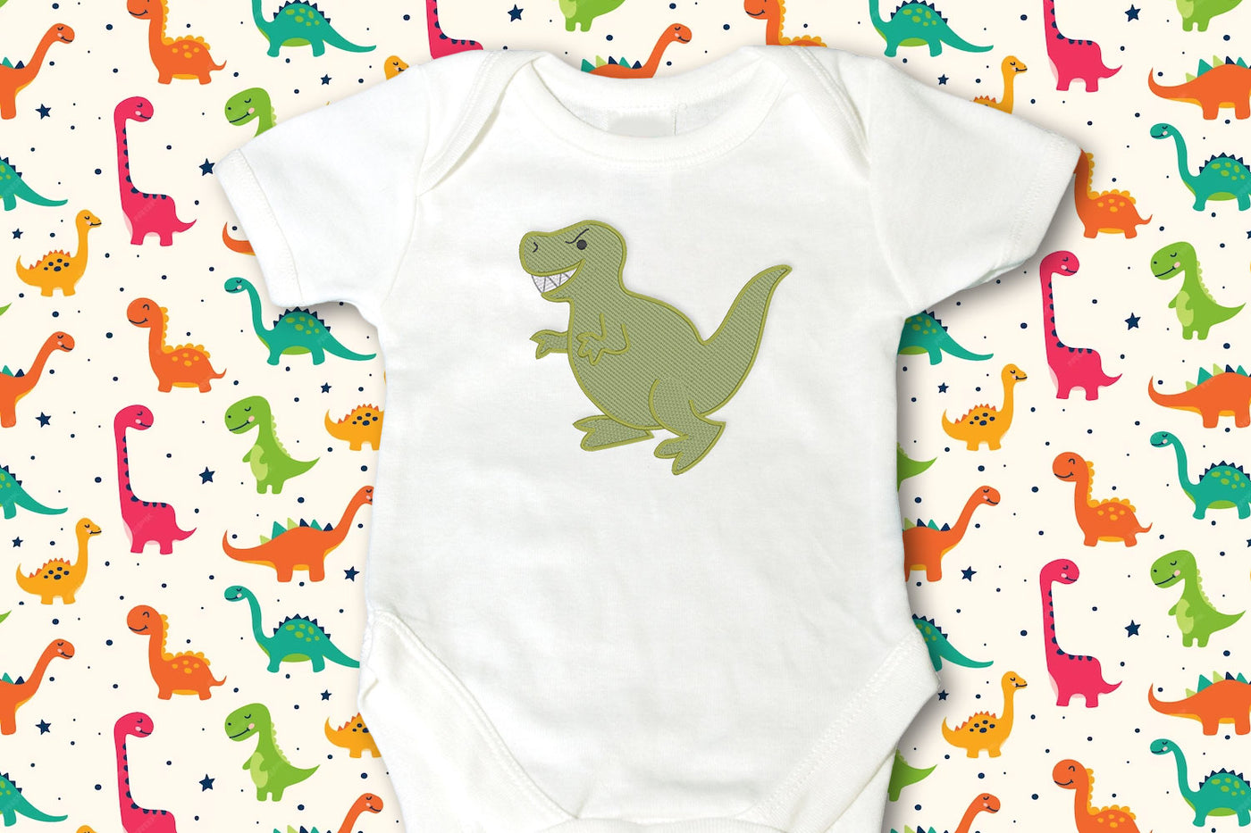 T-Rex Dinosaur Mini Embroidery