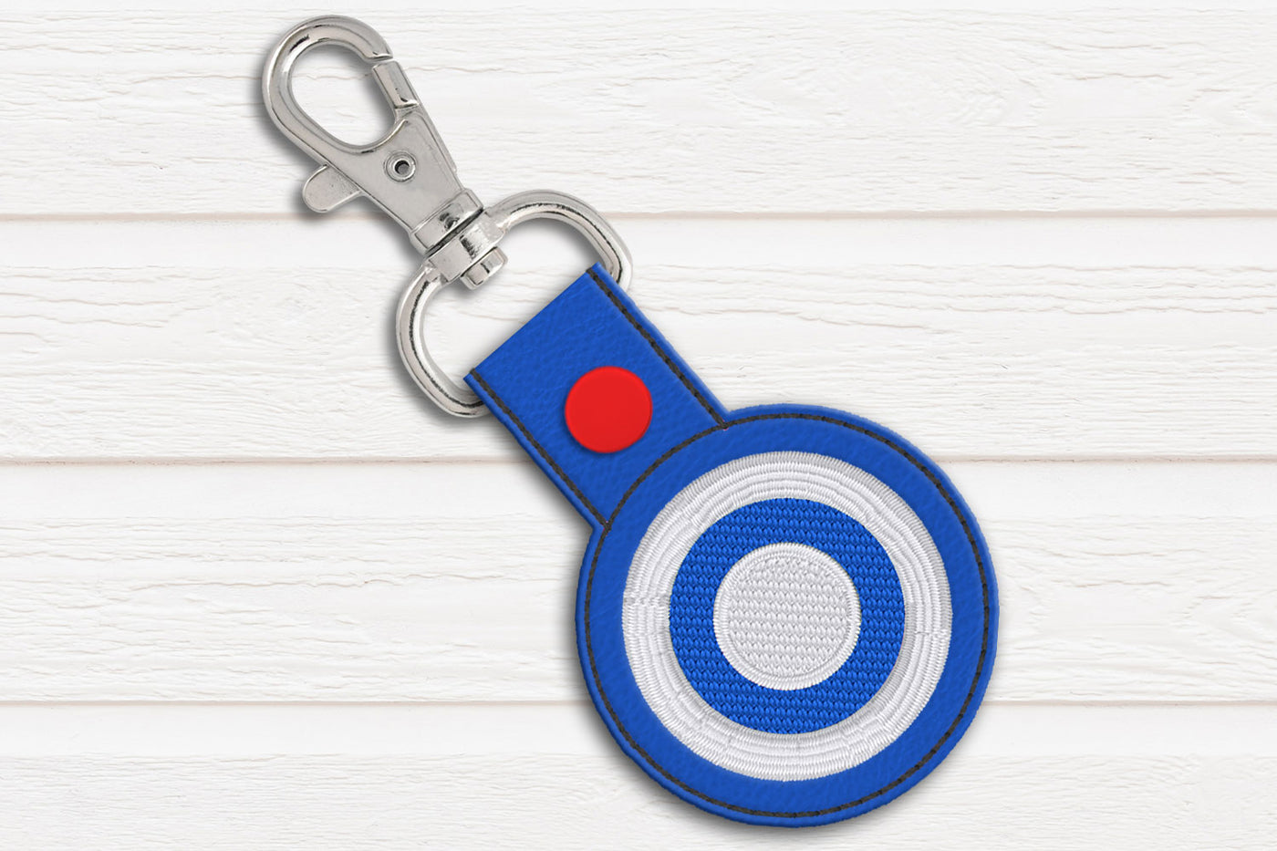 Target ITH Key Fob Applique Embroidery
