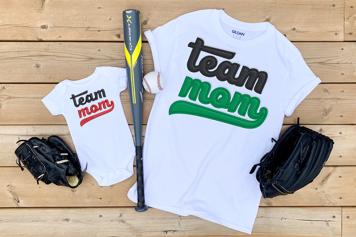 Team Mom Applique Embroidery