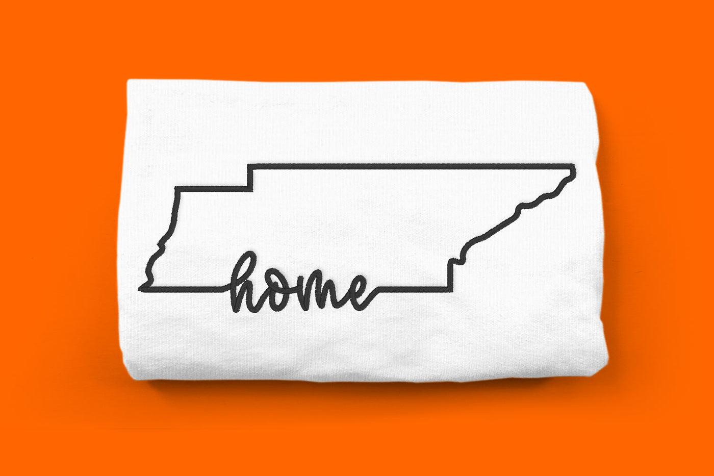 Tennessee Home State Outline Embroidery Design