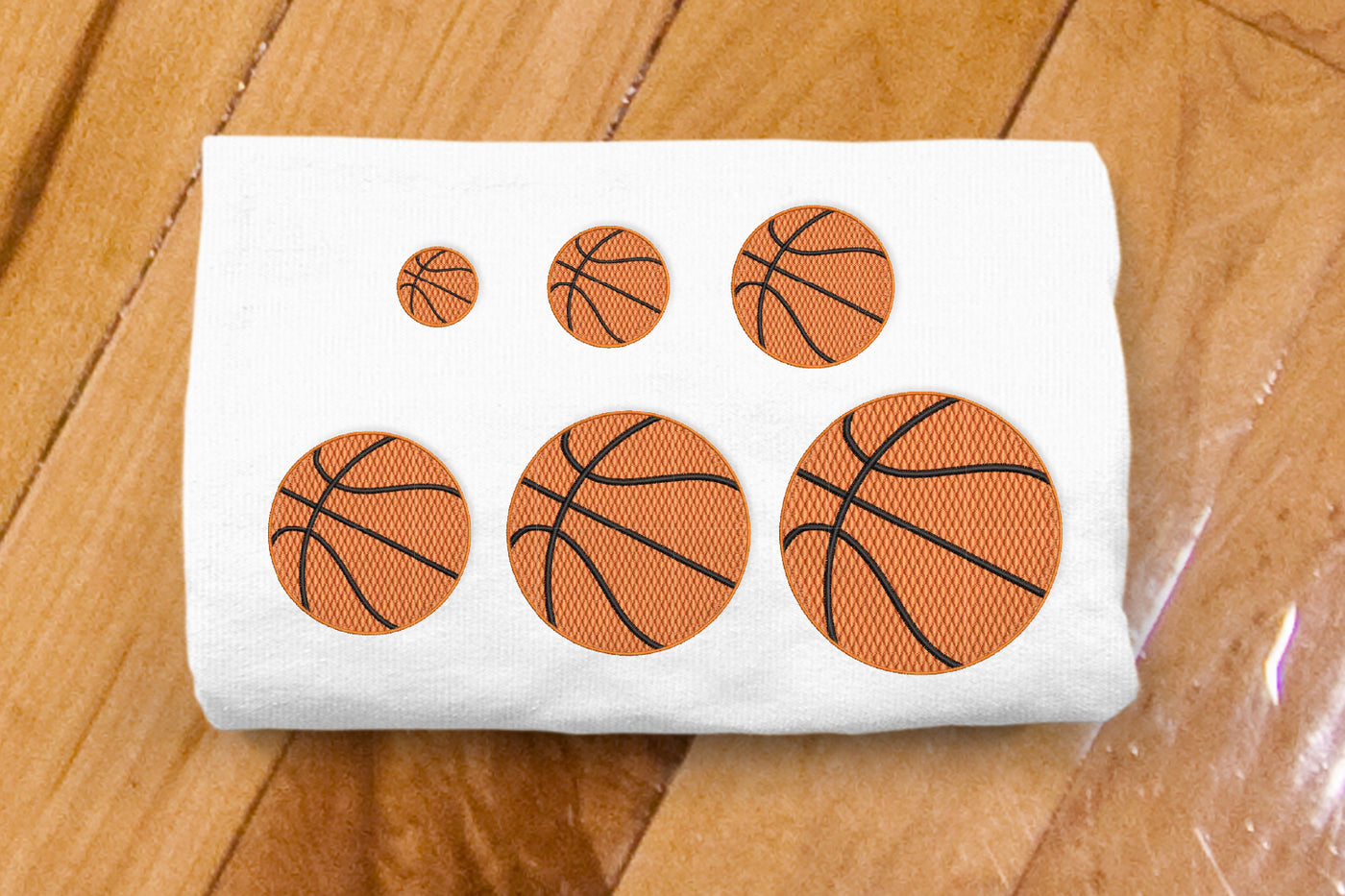 Textured Basketball Mini Embroidery File