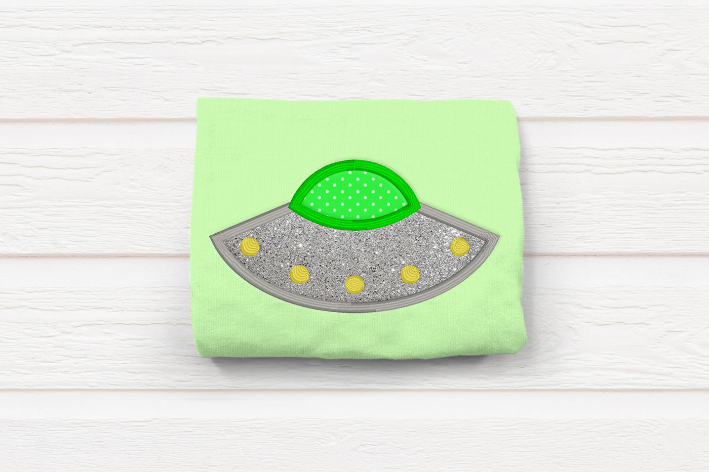 UFO Applique Embroidery File