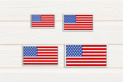US Flag ITH Feltie Applique Embroidery File