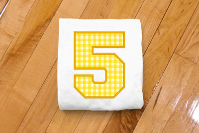 Varsity Numbers Applique Embroidery File Bundle