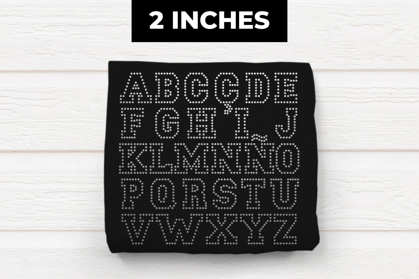2 Inch Varsity Alphabet SVG Rhinestone Template