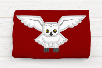 Flying Owl Applique Embroidery File