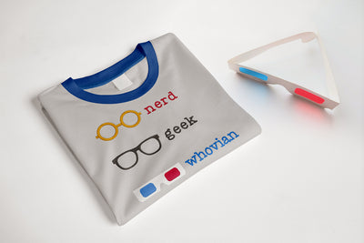 Whovian Geek Glasses Trio Embroidery File