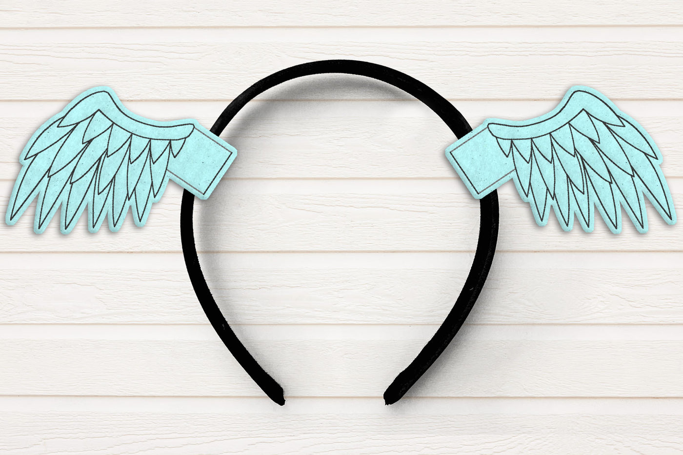 Angel or Demon Wings ITH Costume Headband Slider Applique Embroidery File