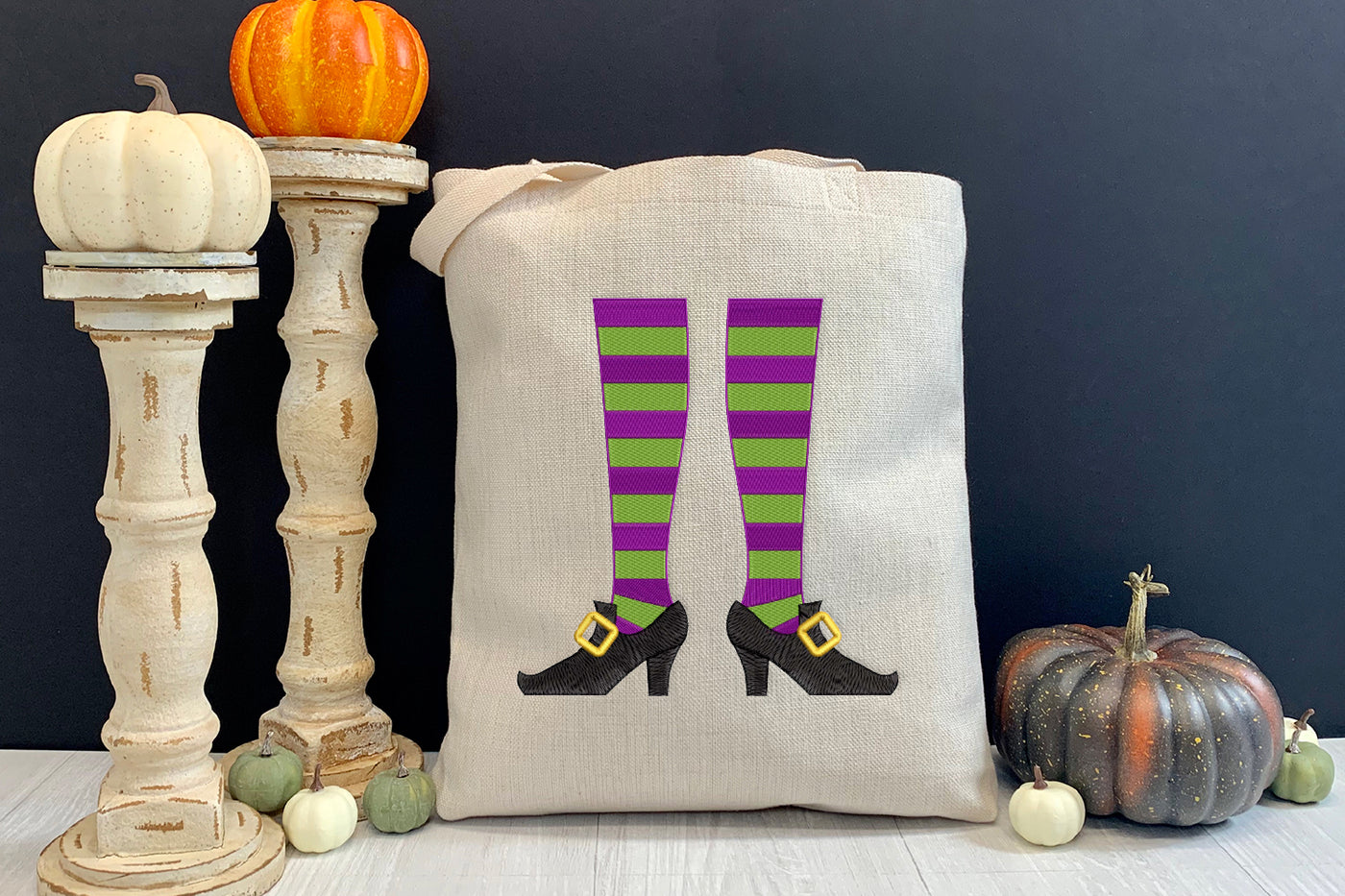 Witch Legs Embroidery File