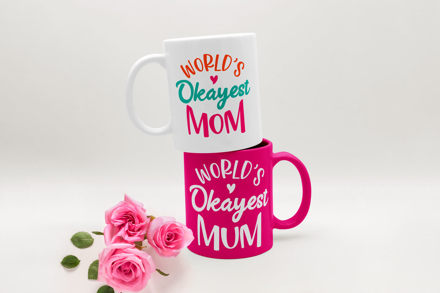 World's Okayest Mom and Mum SVG