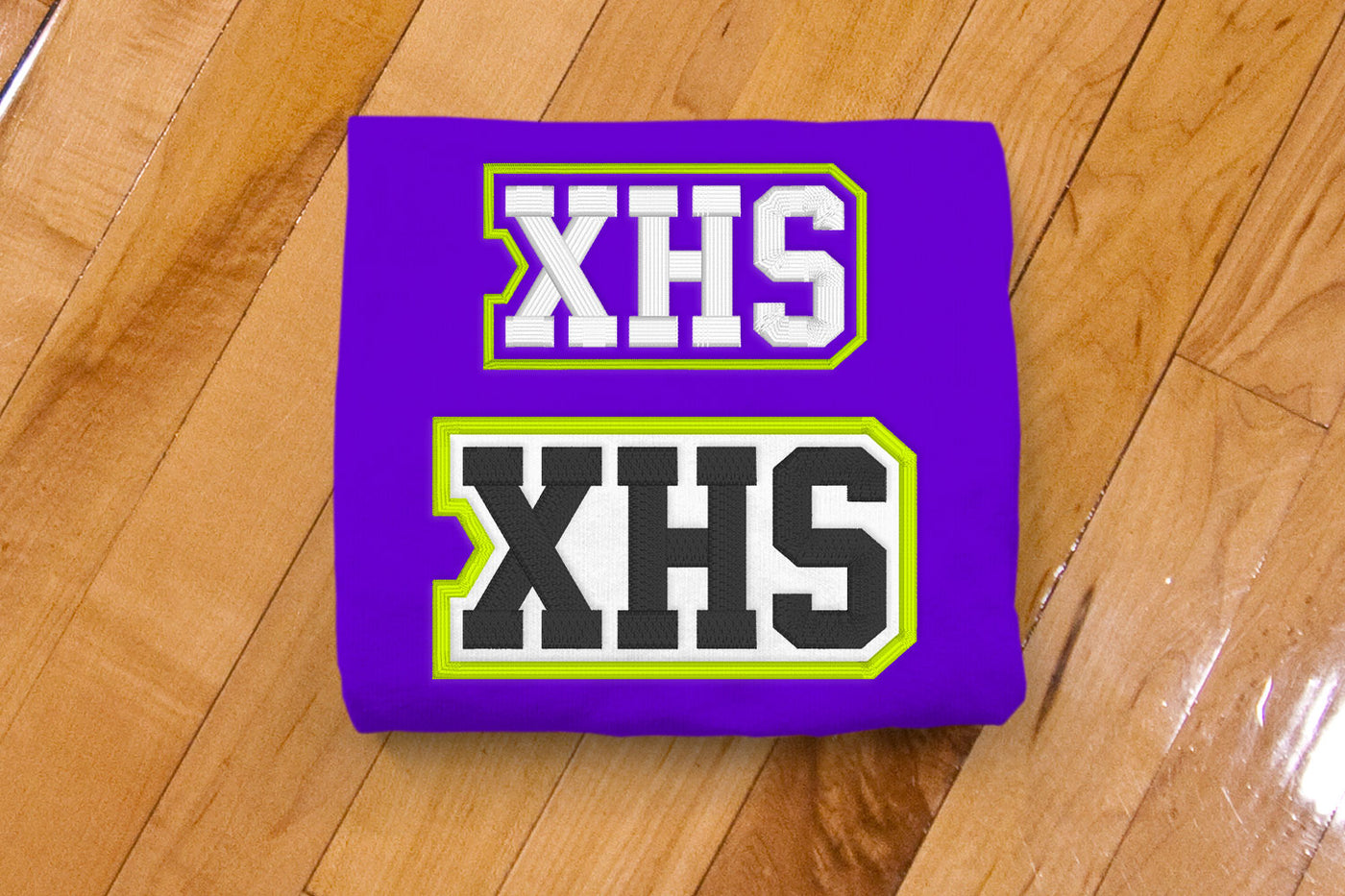 XHS High School Initials Embroidery