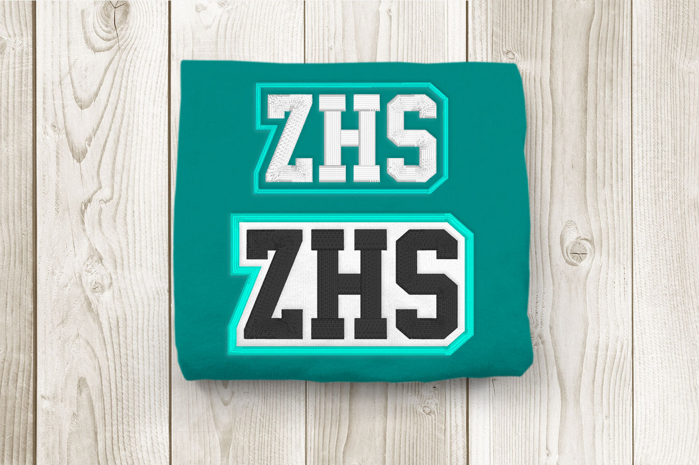 ZHS High School Initials Embroidery