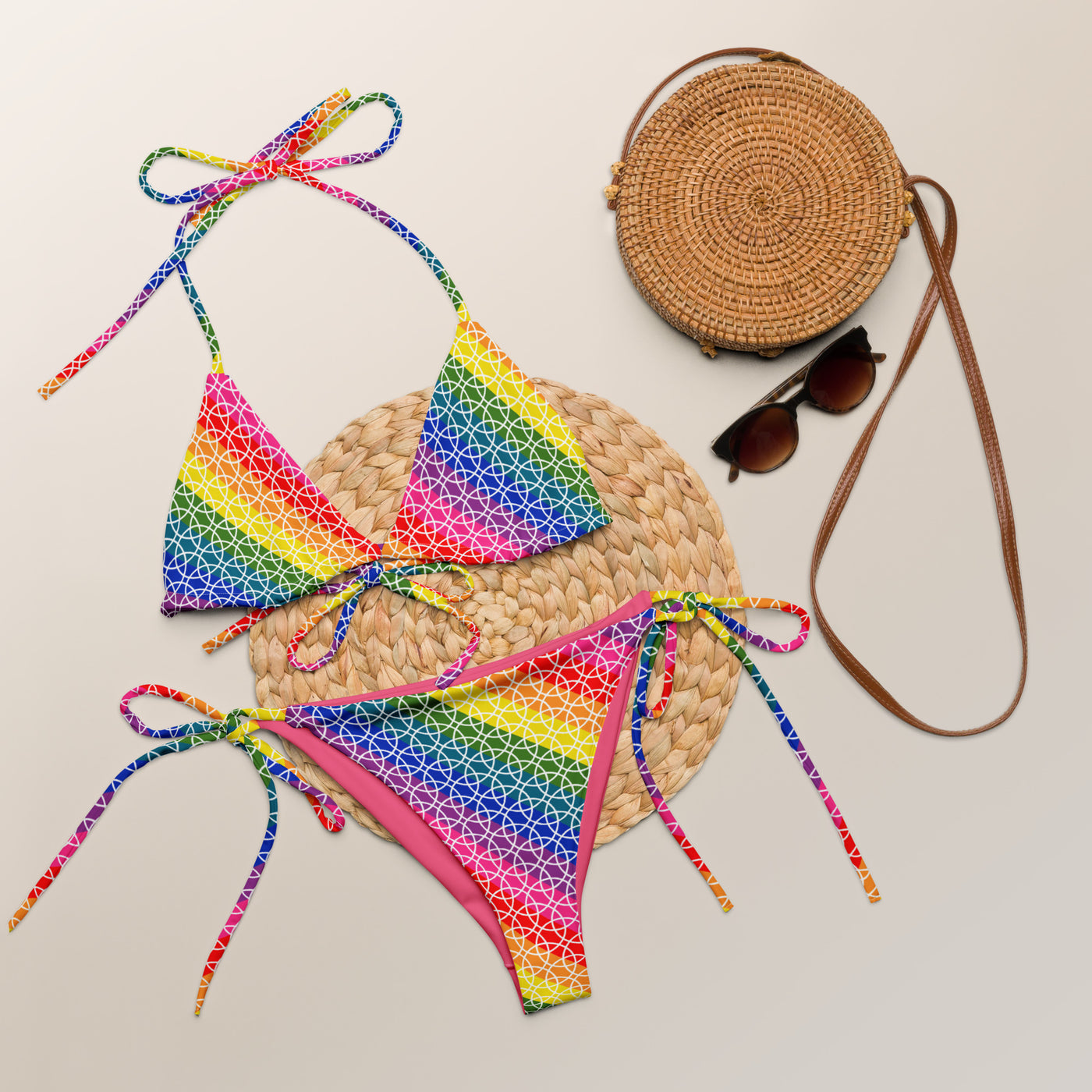 Rainbow Dreams string bikini