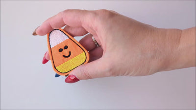 Candy Corn ITH Feltie Applique Embroidery product demo video