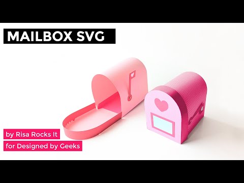 3D Christmas Mailbox SVG assembly tutorial YouTube video