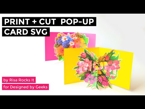 YouTube assembly tutorial for print and cut pop up card