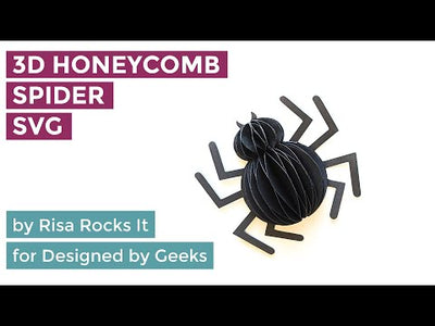 3D Honeycomb Spider SVG File