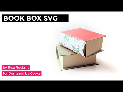 3D Book Box SVG YouTube assembly tutorial