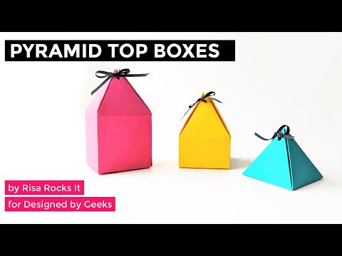 YouTube tutorial for Pyramid Box with Ribbon Closure SVG