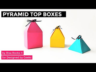 YouTube tutorial for Pyramid Box with Ribbon Closure SVG