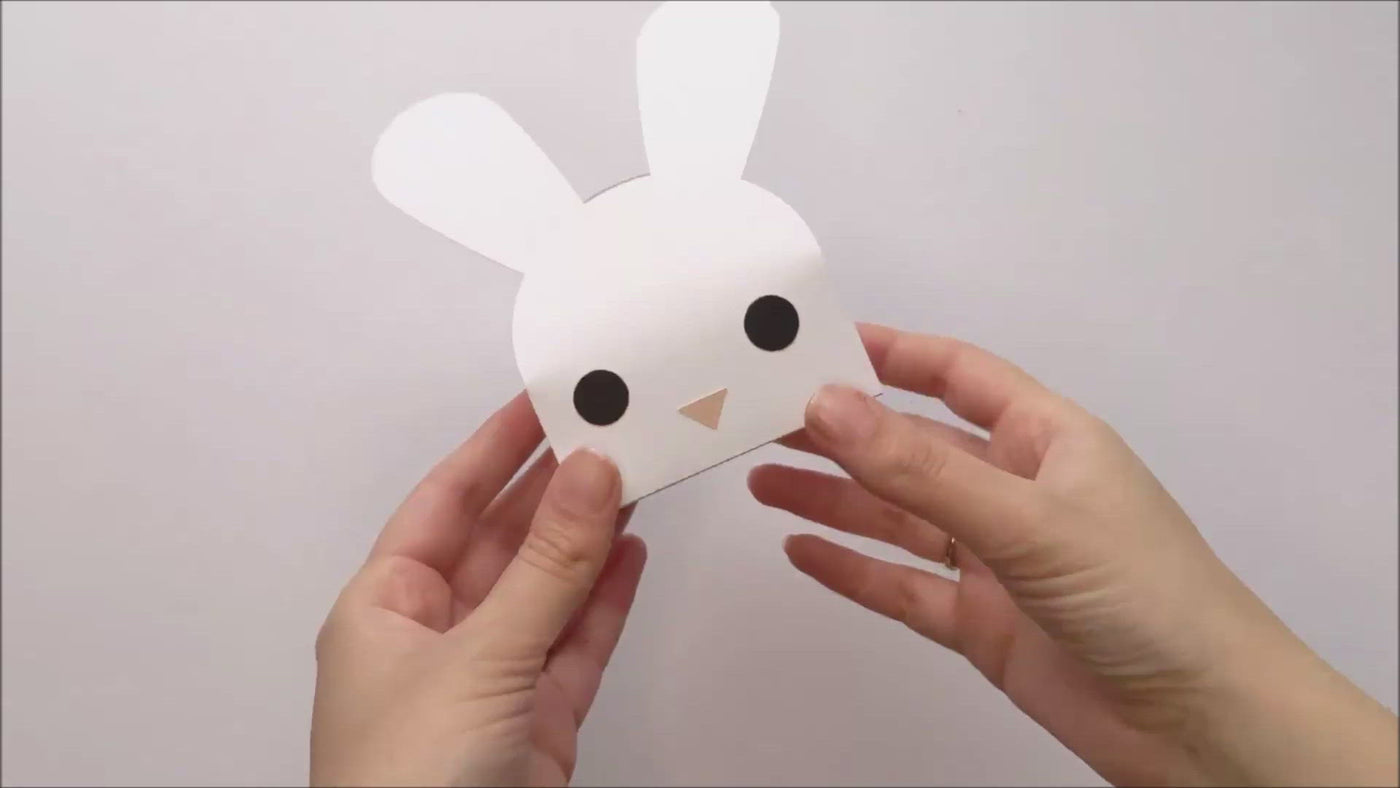Bunny face gift box product demo video