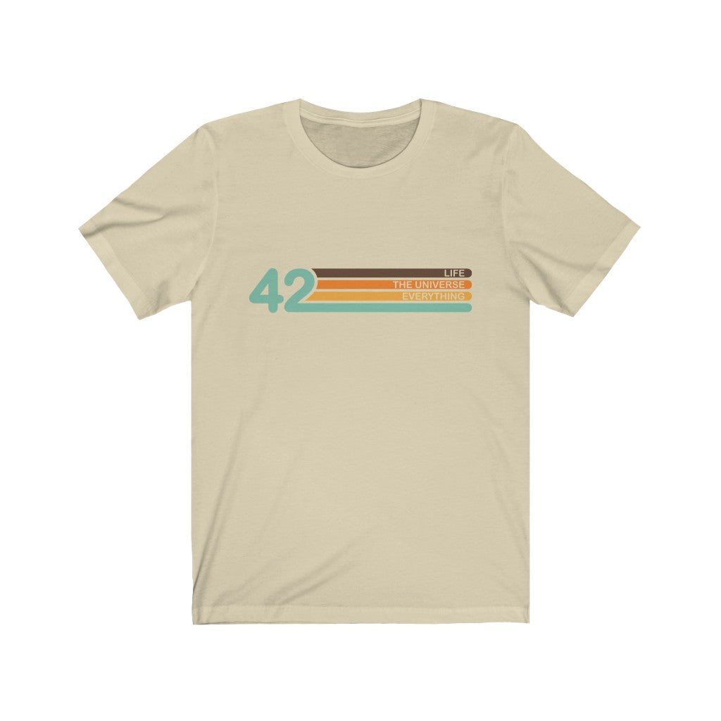 42 Meaning of Life unisex tee in natural