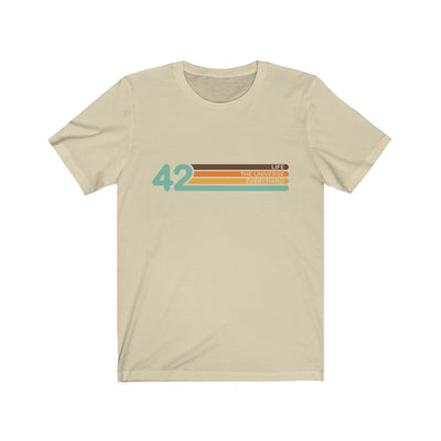 42 Meaning of Life unisex tee in natural
