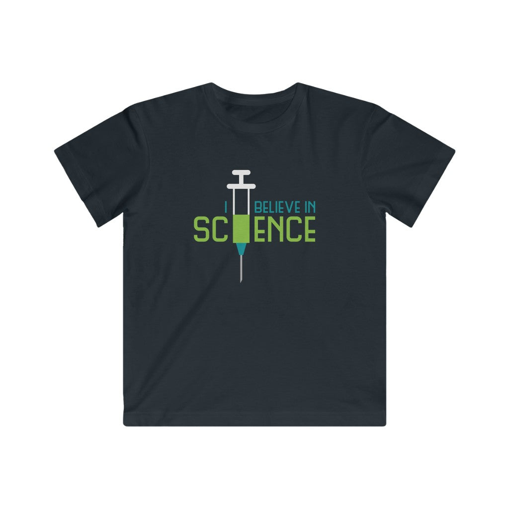 I believe in science kids tee