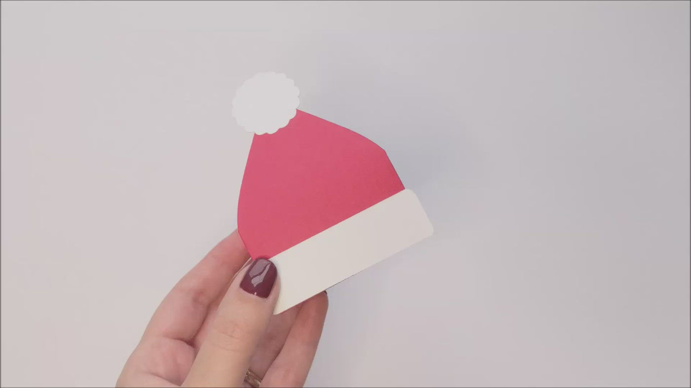 Product demo video for Santa hat gift box