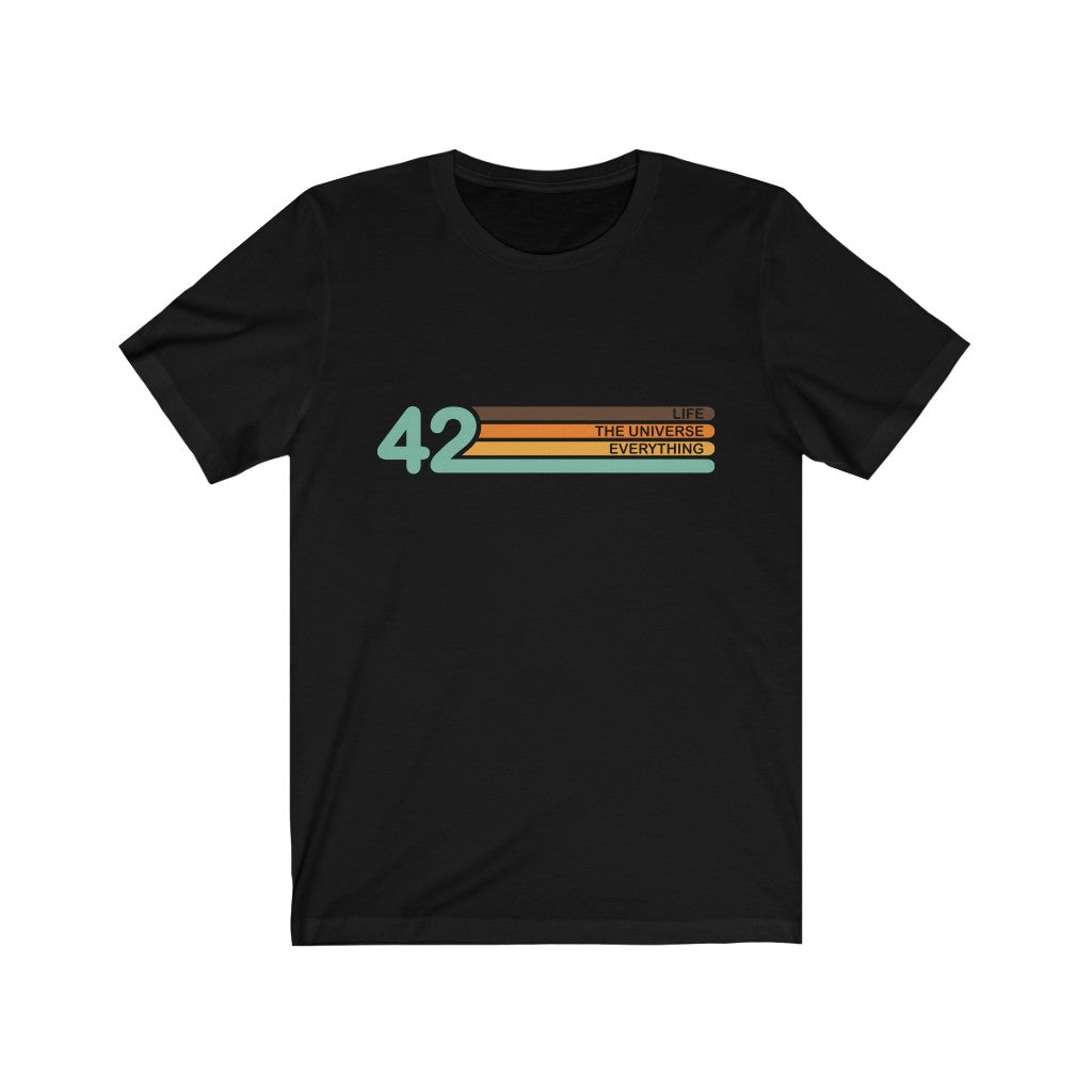 42 Meaning of Life unisex tee in black