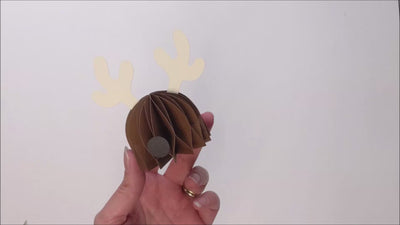3D honeycomb reindeer face SVG file product demo video