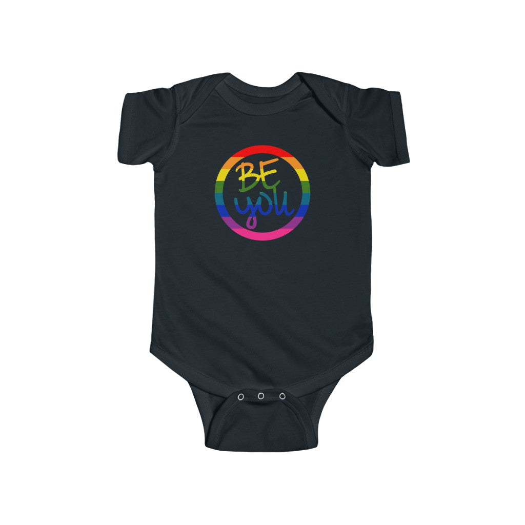 Be You logo infant bodysuit