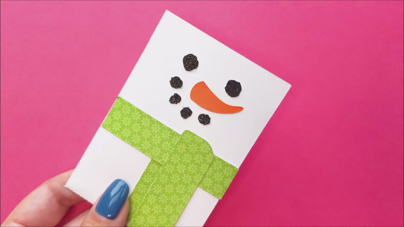Snowman Gift Card Holder product demo video