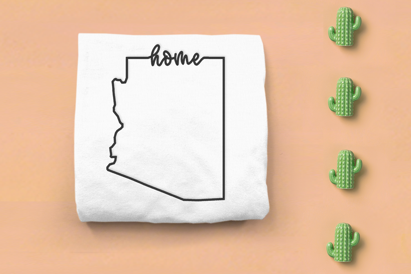 Arizona home outline embroidery