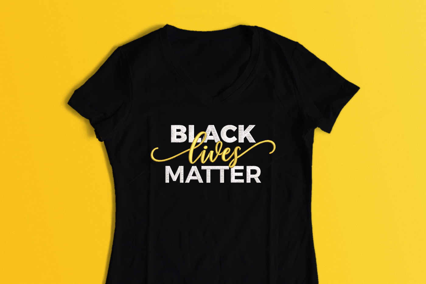 Black Lives Matter Embroidery Design-Embroidery-Designed by Geeks