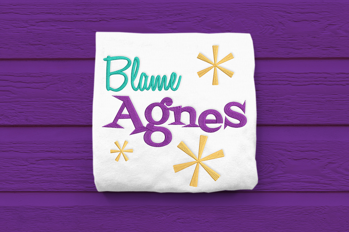 Blame Agnes Embroidery Design File