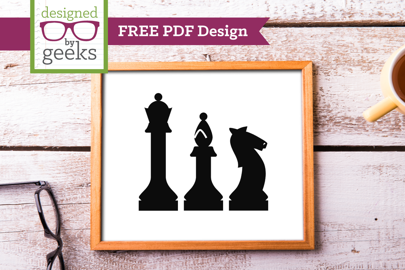 Chess pieces free PDF design