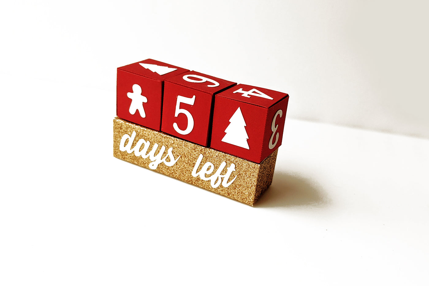 Christmas countdown advent calendar boxes SVG design