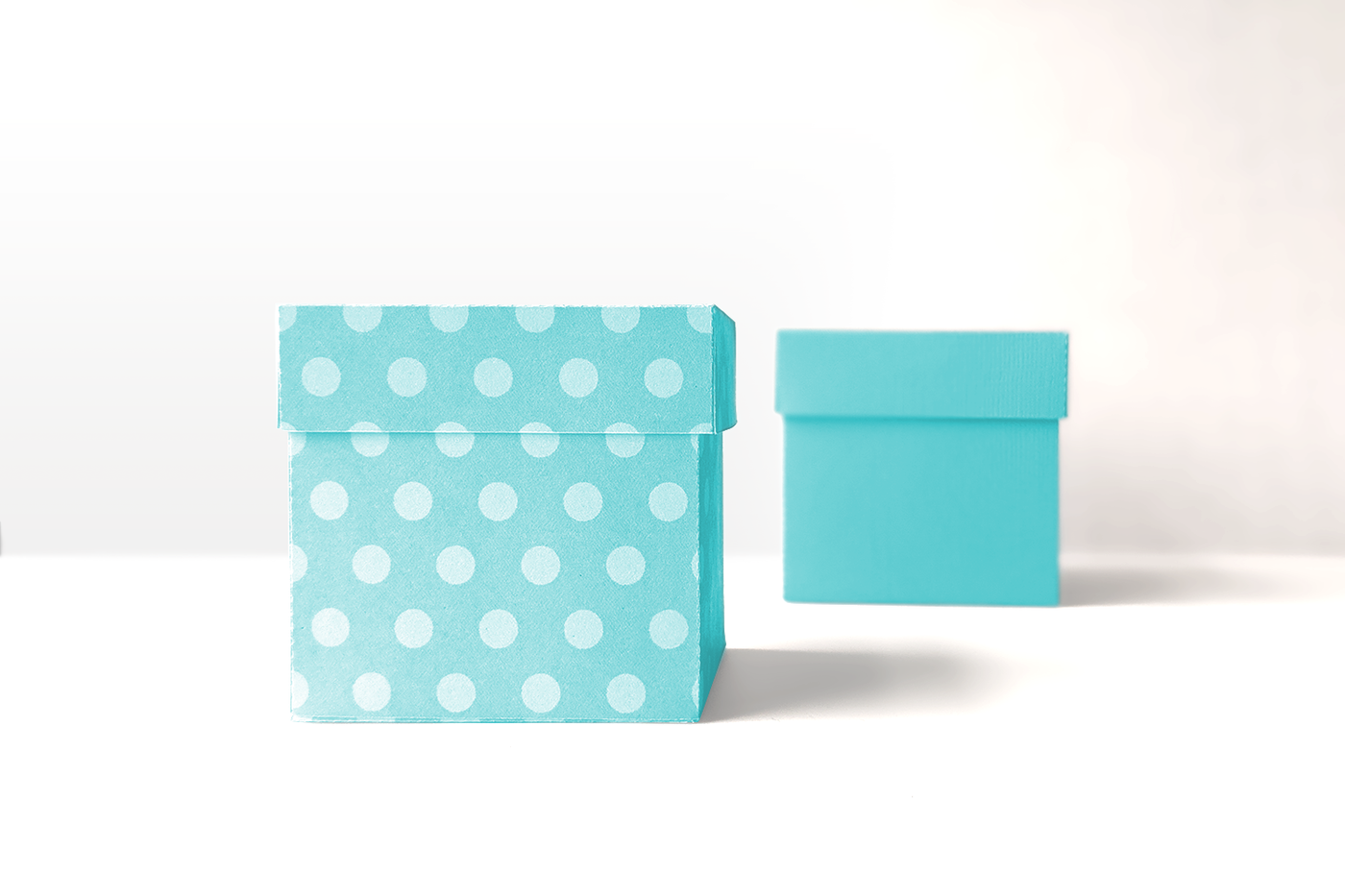 Cube box with lid SVG design