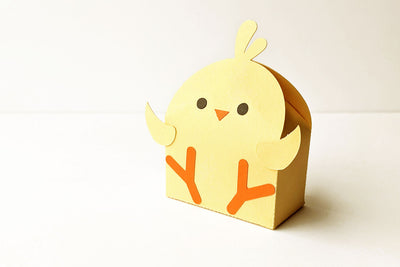 Easter chick gift box SVG
