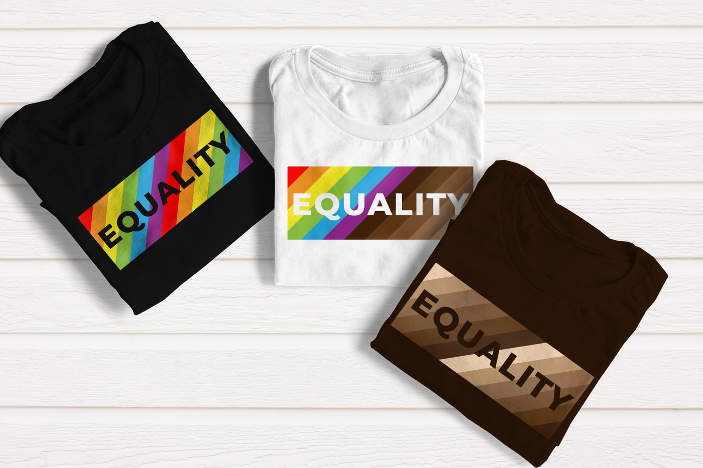 Equality rainbow and melanin spectrum designs